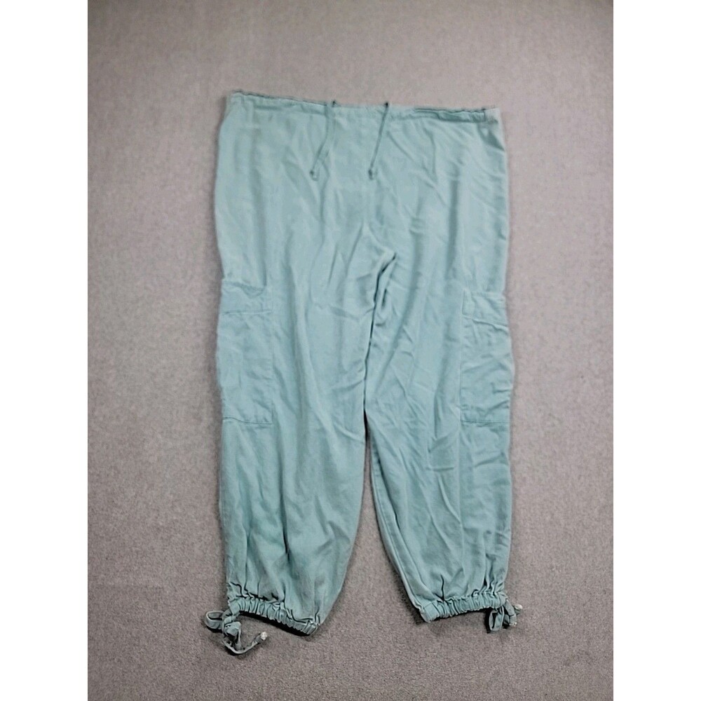 Tianello Joggers Womens XS Green Tencel Rayon Lightweight Baggy Spring Casual - Picture 14 of 15